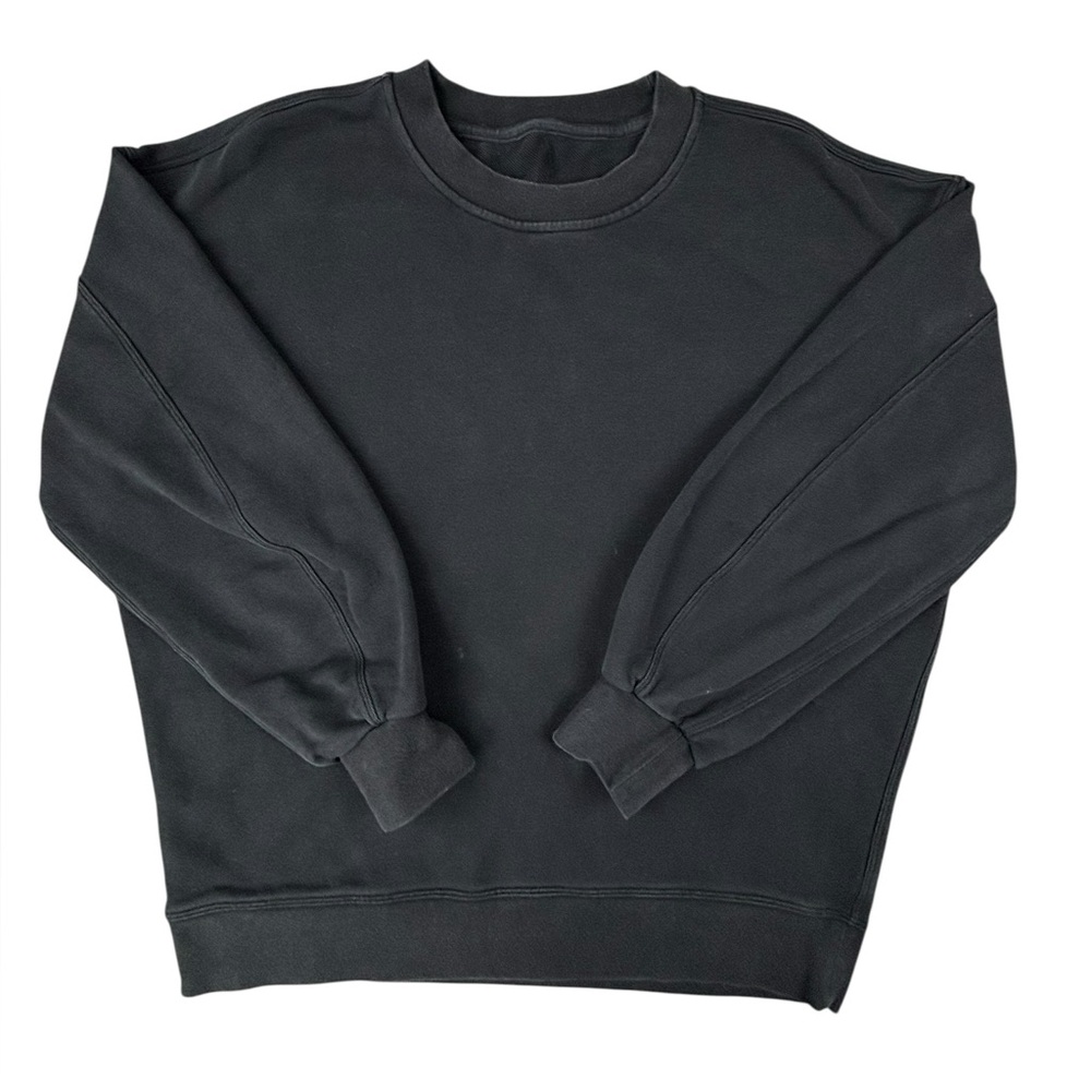 Lululemon | Perfectly Oversized Crew | Black | Size 2‎ - Picture 3 of 6